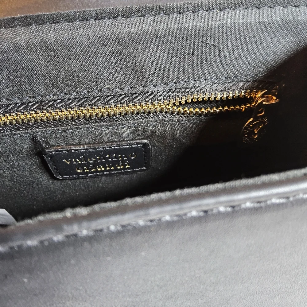 Valentino Orlandi Black Satchel with Wallet/Pouch NWT